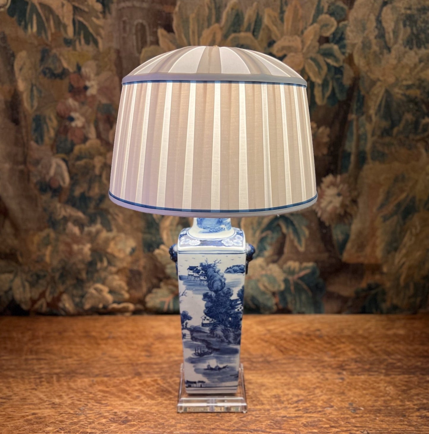 Blue & White Lamps