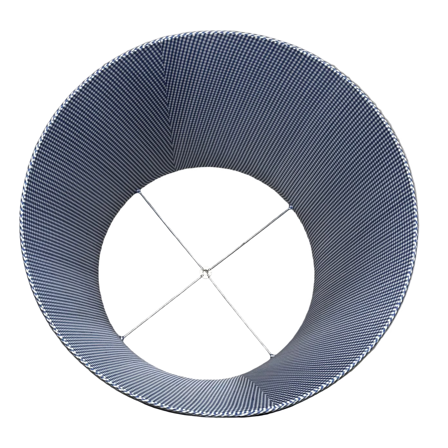 Custom Blue Checked Shade