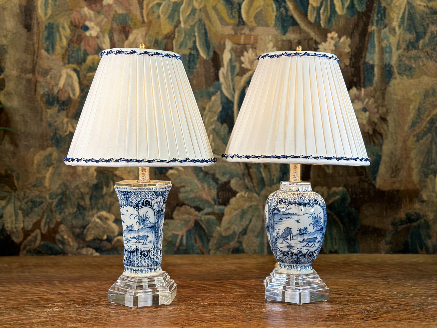 Blue & White Lamps