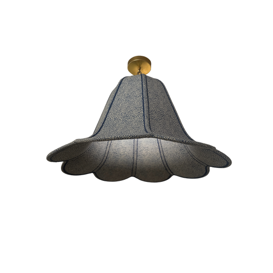 Custom Scalloped Bell Pendant