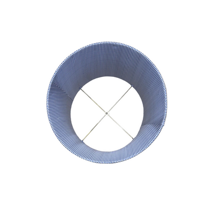 Open Box Pleat Blue Check Shade