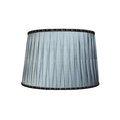 Custom Blue Pleated Shade
