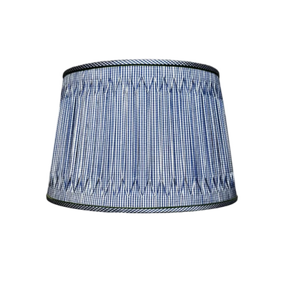 Custom Blue Checked Shade