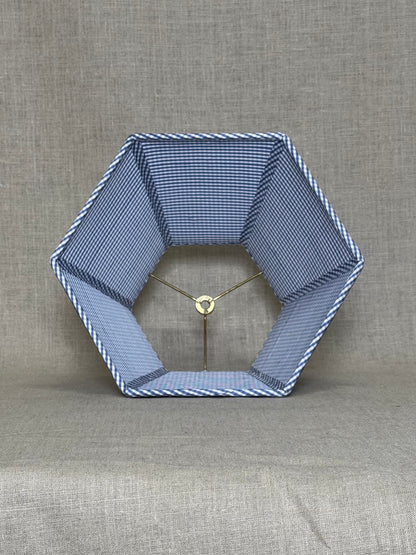 Hexagonal Blue Check Shade