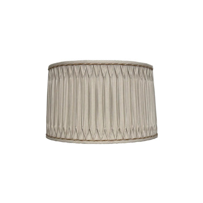 Long Smock in Beige and White Ticking