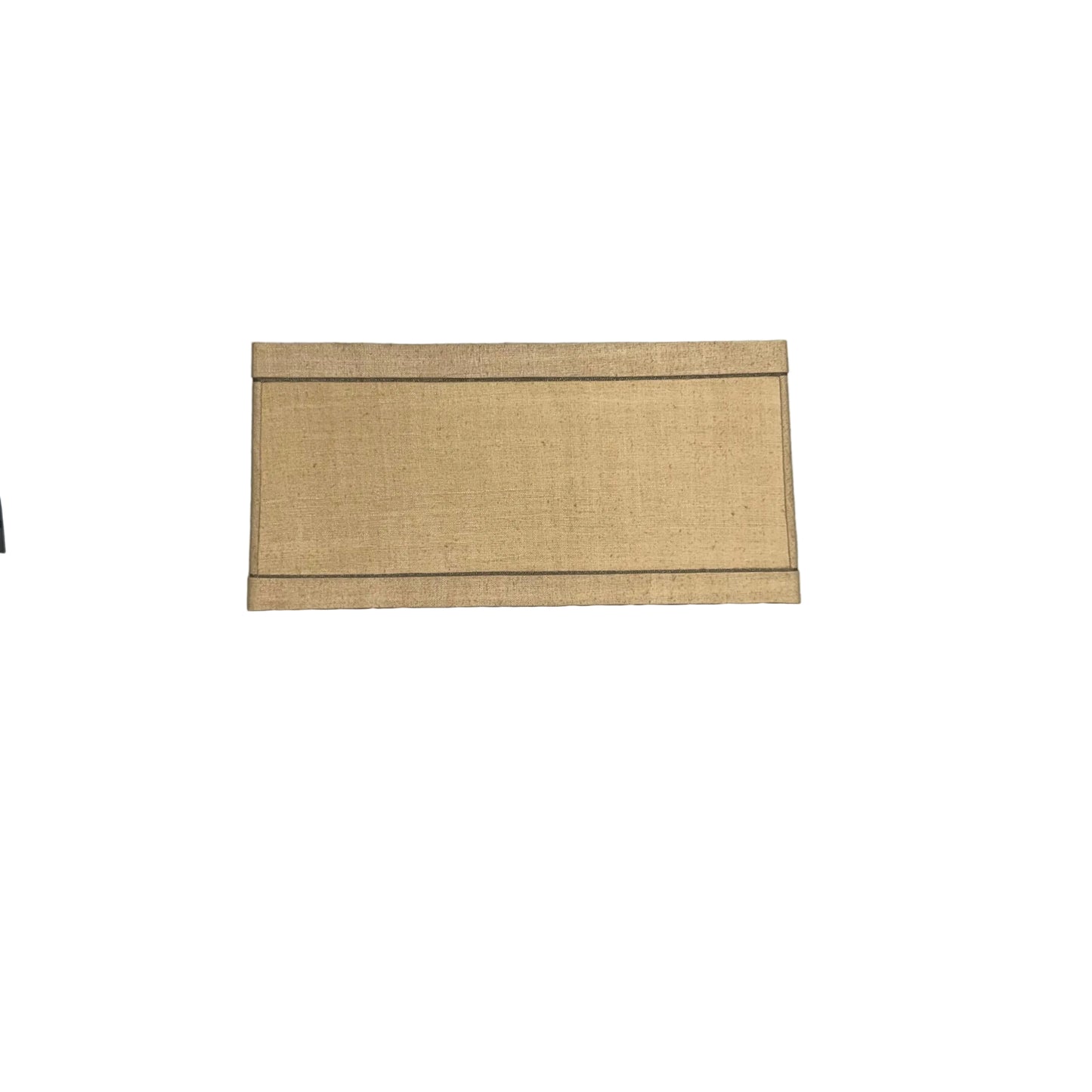 Tapered Rectangle in Raw Silk