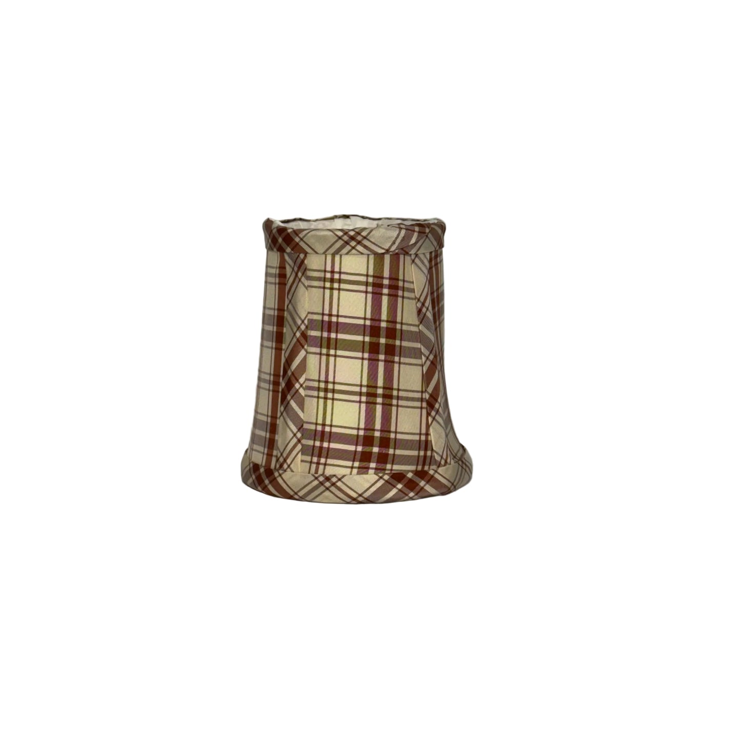 Plaid Silk Chandelier Shade