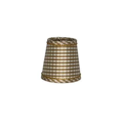 Silk Check Chandelier Shade