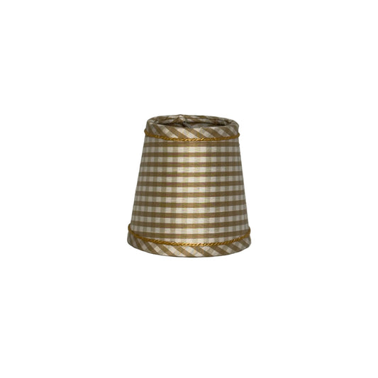 Silk Check Chandelier Shade