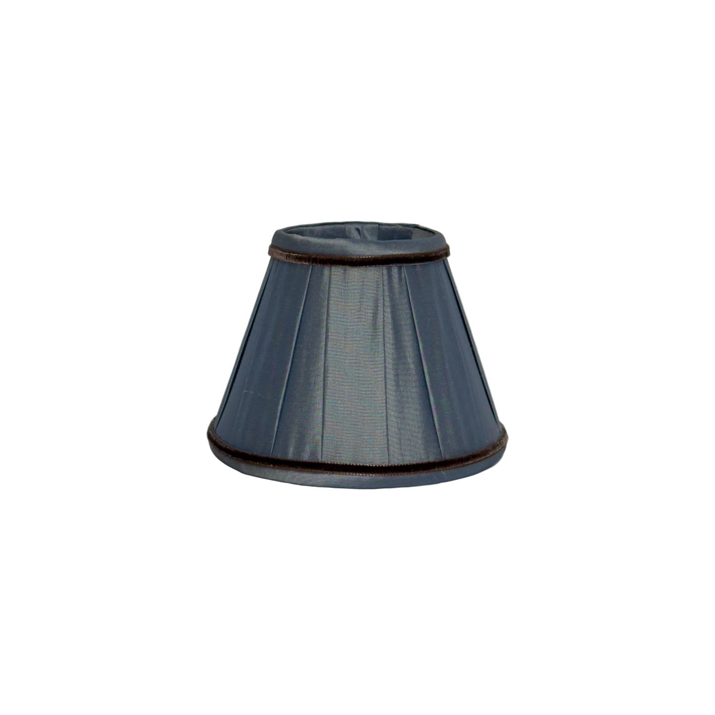 Blue Taffeta Chandelier Shade