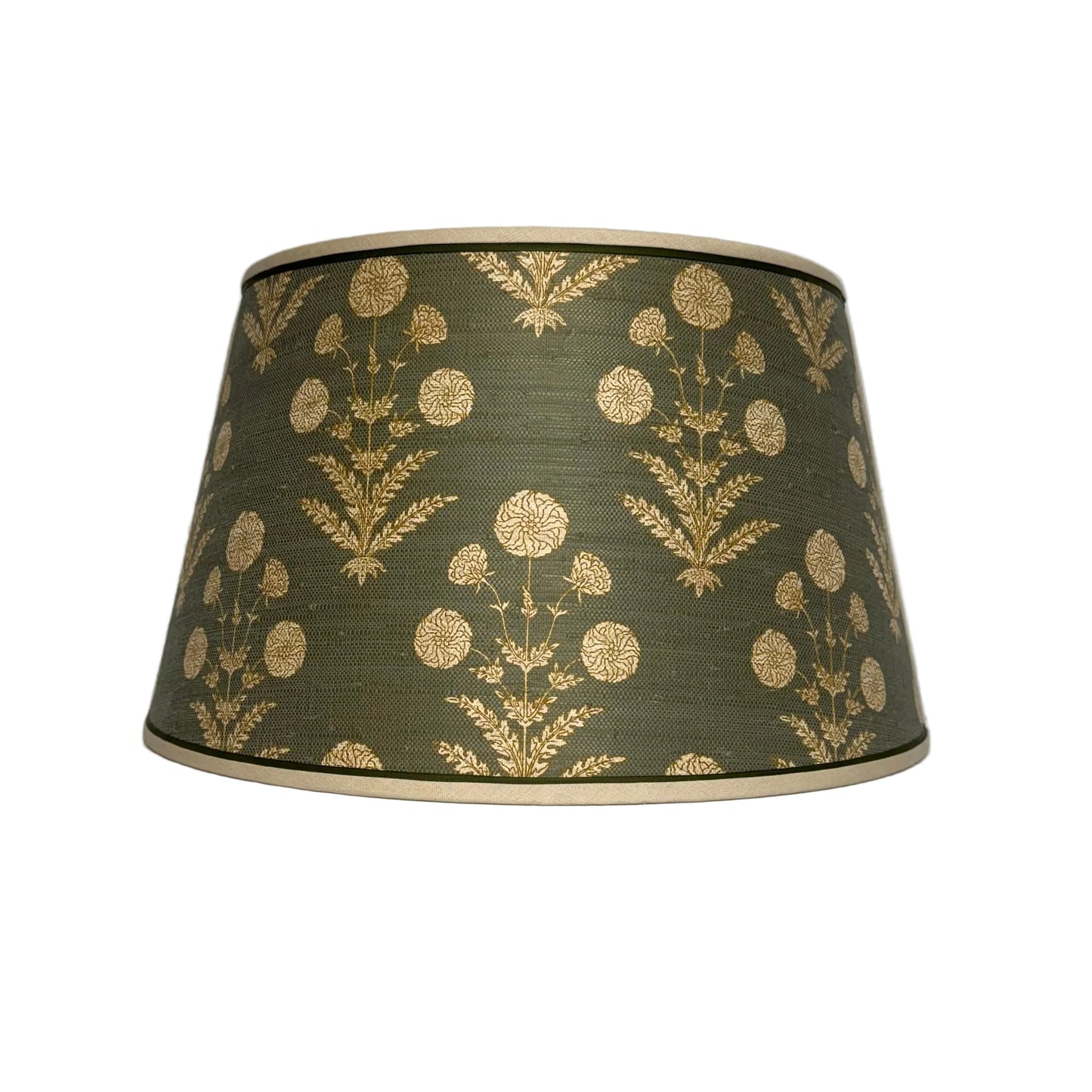 Hardback Wallpaper Shade with Faux Ribs