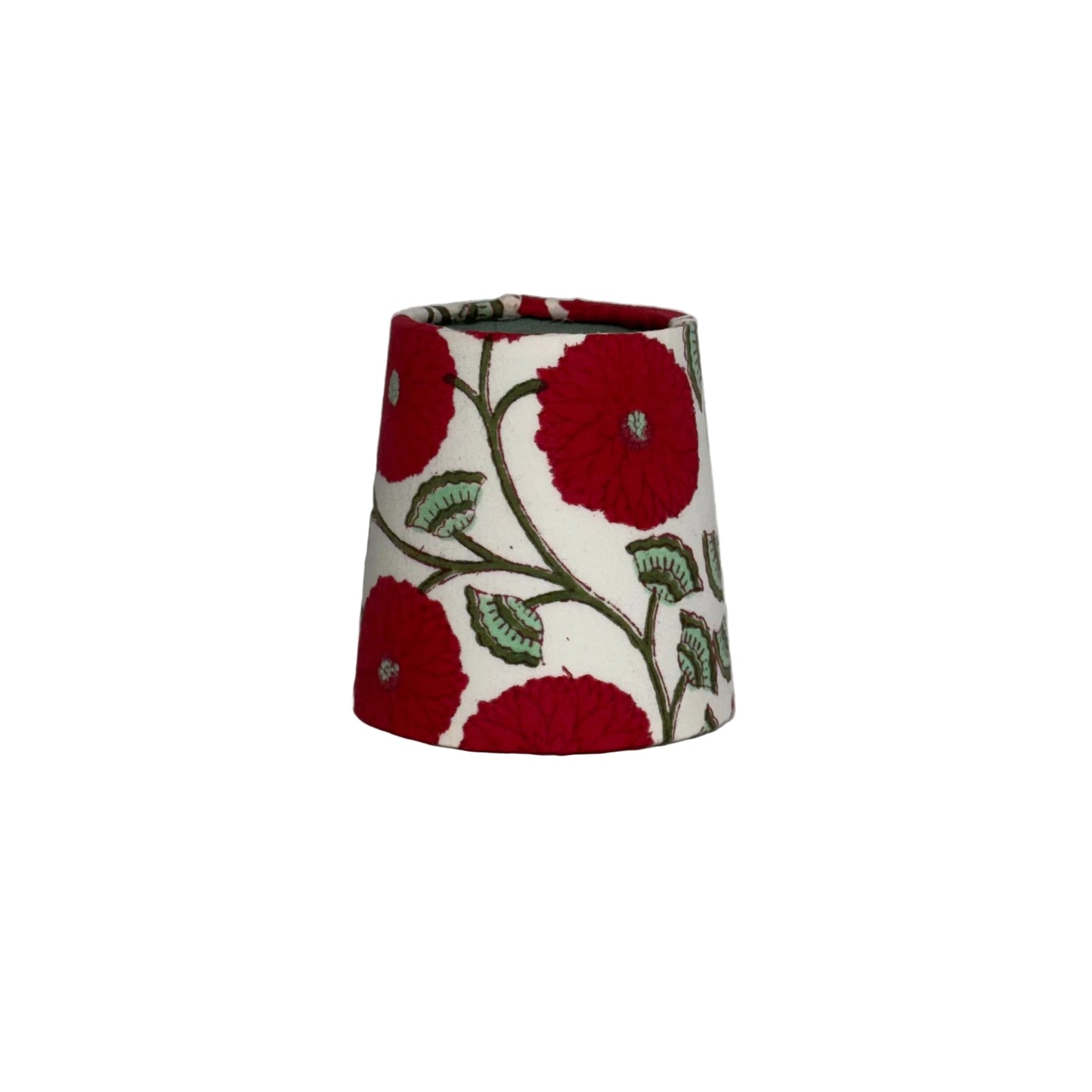 Red Floral Chandelier Shade