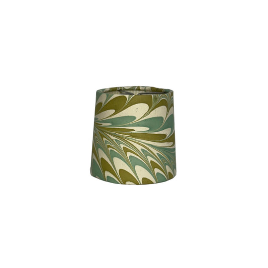Marbleized Paper Chandelier Shade